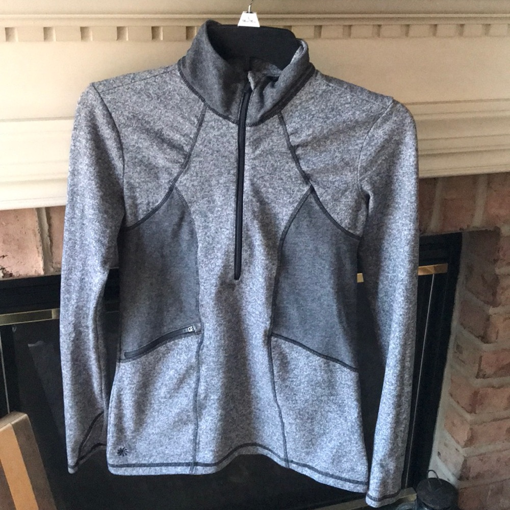 Athleta Gray olompali half zip pullover XS - Picture 2 of 6